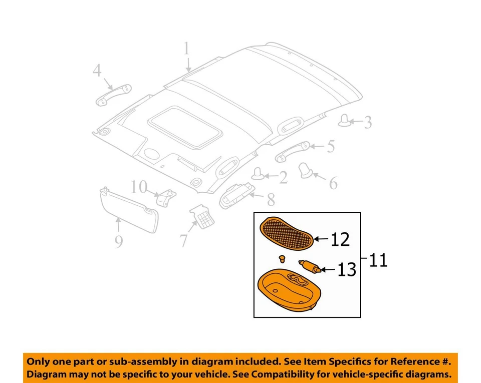 APTO PARA CHEVROLET AVEO5 2009-2011 LÁMPARA ASM DM 96981056 - NUEVO OEM 96981056 Foto 2 de 3