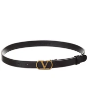 Valentino Vlogo Signature Leather Belt Women's