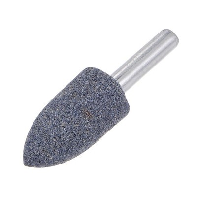 10pcs Stone Mounted Abrasive 1/4'' Shaft 0.63'' Tapered Slide for Rotary Tool