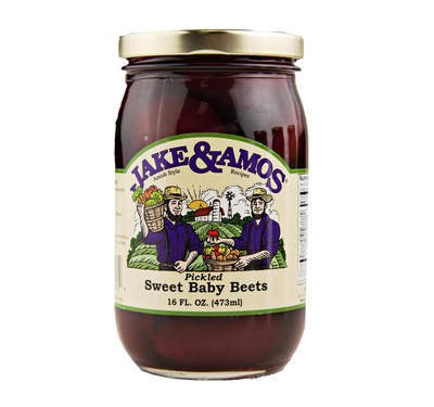 Jake and Amos Pickled Sweet Tiny Baby Beets 2 Pack 16oz Jars Cinnamon Flavor