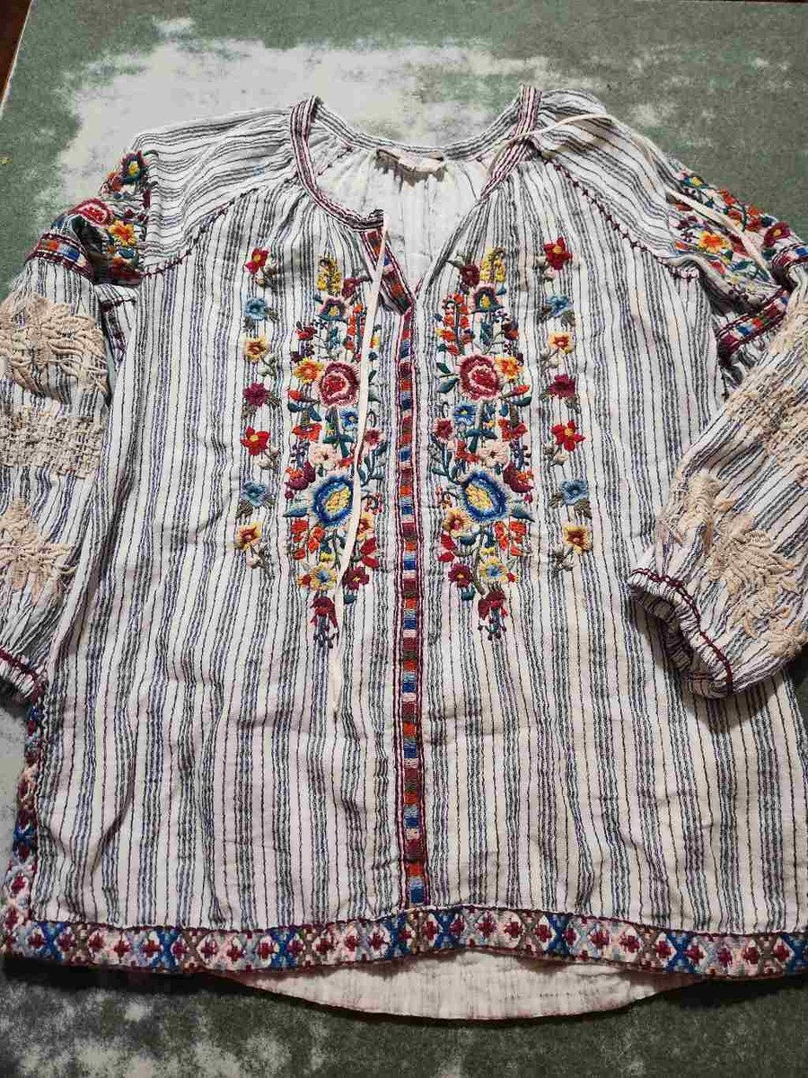 johnny was allegra peasant blouse