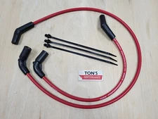 Ton's 8mm Ignition Spark Plug Wires EFI Harley H-D FLT FLHT FLHR FLTR 09-15 Red