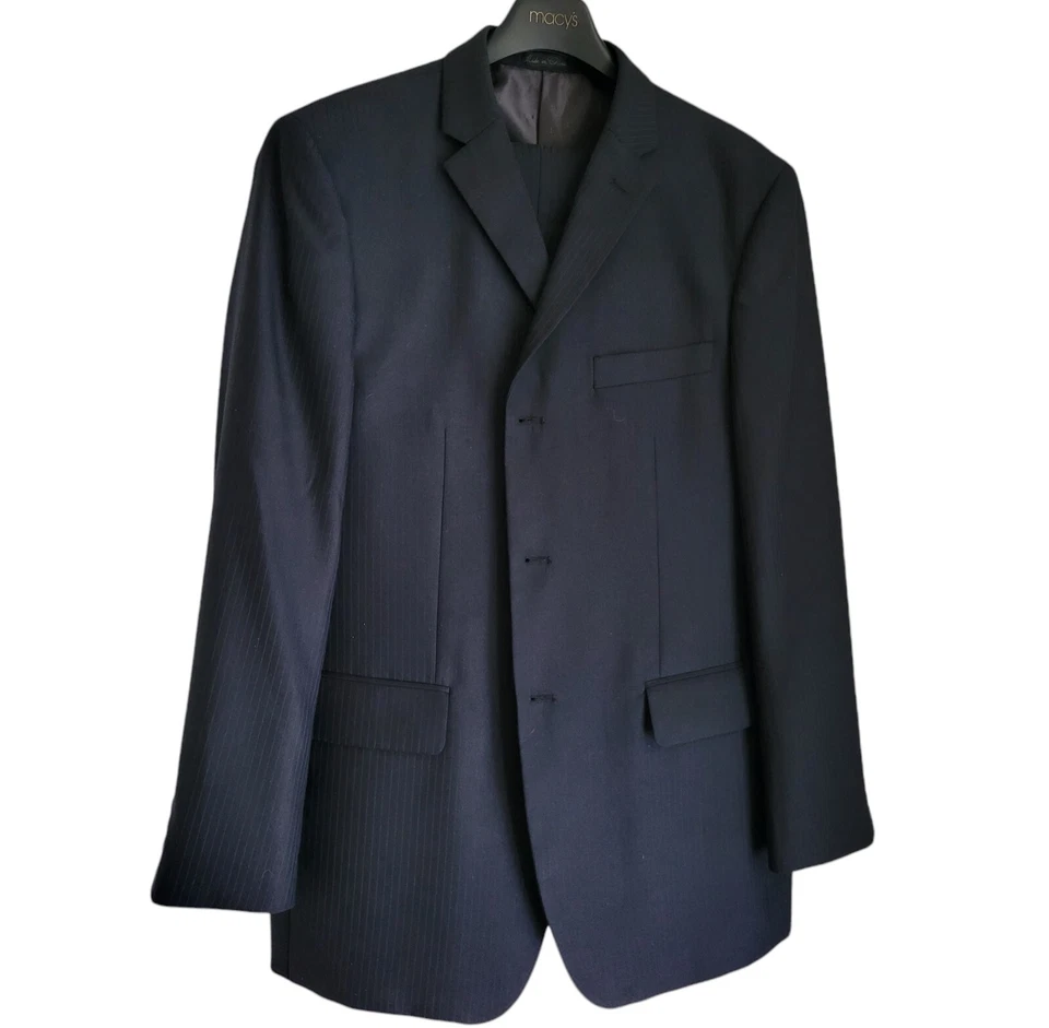 Traje Evan Picone de 3 botones para hombre talla 42R para hombre. Cintura 34 entrepierna 31. Excelente Foto 2 de 4