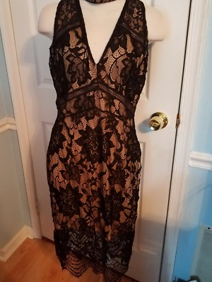 guess lace midi dress Guess Women's Caitlyn Sleeveless Midi Dress - Black