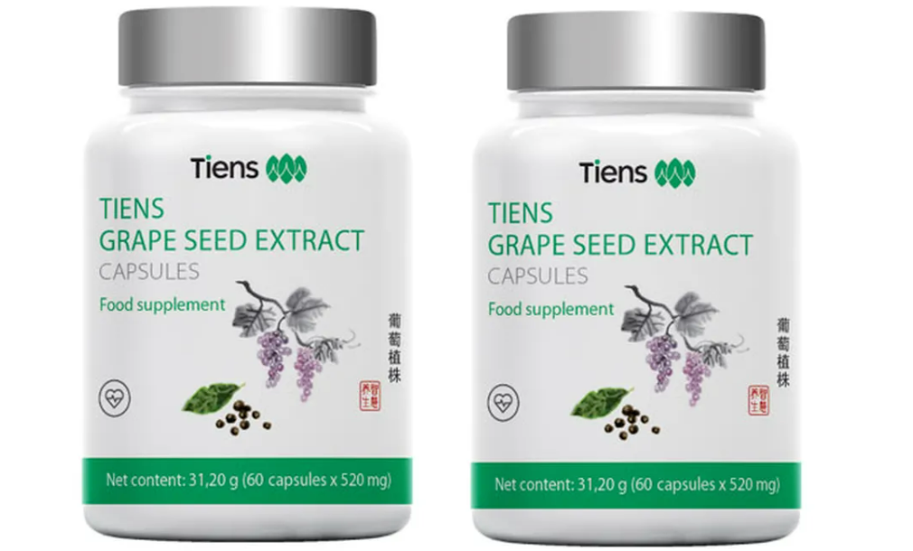 TIENS Grape Seed Extract 120 Capsules OPC Resveratrol Polyphenols