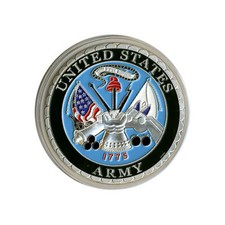 Card Guard - United States Army SILVER Poker Protector *