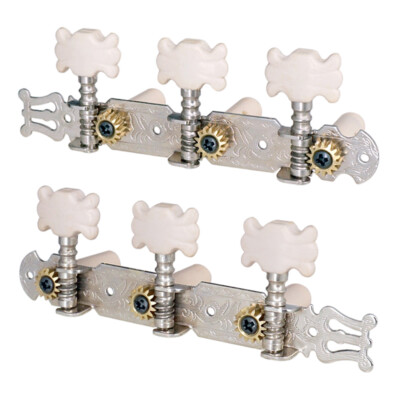 2 Stück 3R3L Gitarren Stimmwirbel Single Machine Heads   für Klassische