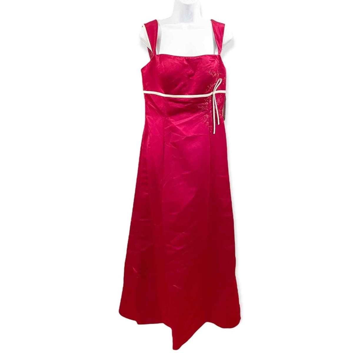 open lace back dress Burgundy Champagne Off Shoulder Spaghetti Strap Mermaid Soft Satin Bri –  Wish Gown main image 1