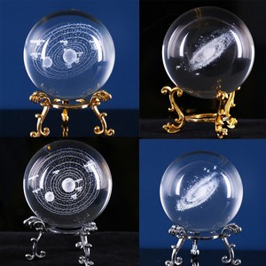 Details About Laser Engraved Solar System Ball 3d Miniature Planets Sphere Glass Globe Decor