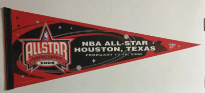 NBA Houston Rockets Vintage 2006 ALL-STAR GAME Logo Basketball Felt ...