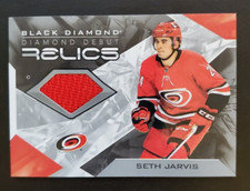 2021-22 UD Black Diamond Seth Jarvis Diamond Debut Relics Patch DD-SJ Hurricanes