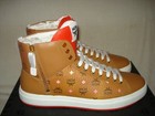 100% AUTHENTIC NEW MEN MCM COGNAC LOGO SIDE ZIP HIGH TOP SNEAKERS EU 45/US 12 — photo 8