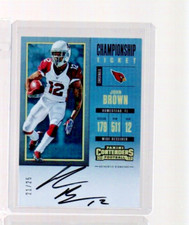 2017 Panini Contenders Veteran Championship Ticket /25 John Brown #392 Auto