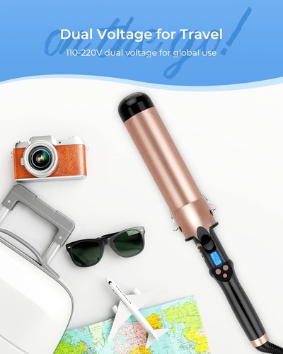 2 Inch Extra Long Barrel Curling Iron for Long Hair, Large Barrel Curling Wan... - Picture 7 of 7