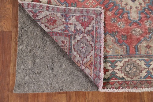 Distressed Wool Traditional 10 ft. Runner Vintage Rug 3x10 Handmade for Hallway - Picture 8 of 19