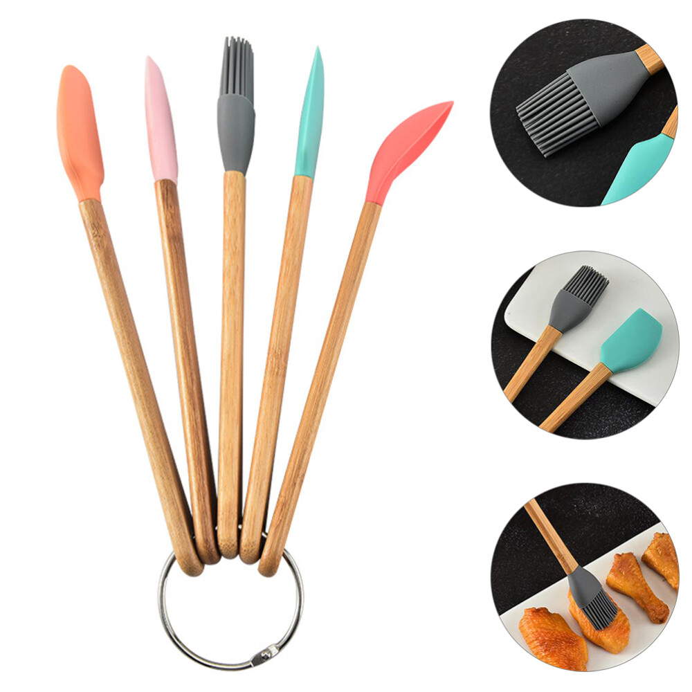 5 Pcs Children's Baking Tools Cooking Utensils Silicone Spatulas eBay