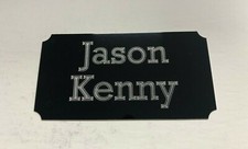 Jason Kenny - Plaque / plaque gravée 95 x 50 mm pour souvenirs olympiques signés GB