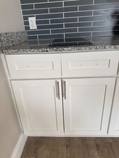 Kitchen Base Cabinet - B White Color  34x37x6.3 