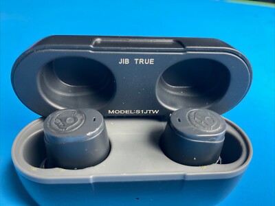 Skullcandy Earbuds JIB True S1JTW with Charging Case NO Charger Cable Untested