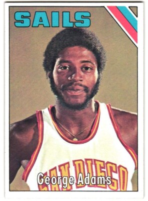 1975-76 Topps Basketball #264 George Adams San Diego Sails ABA - Ex/NM+