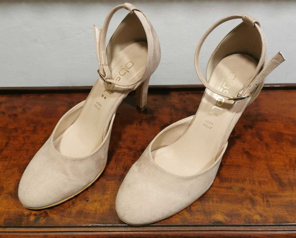 Decollete beige hotsell con cinturino