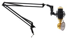 Rockville Recording Condenser Podcasting Podcast Microphone Mic Arm Stand