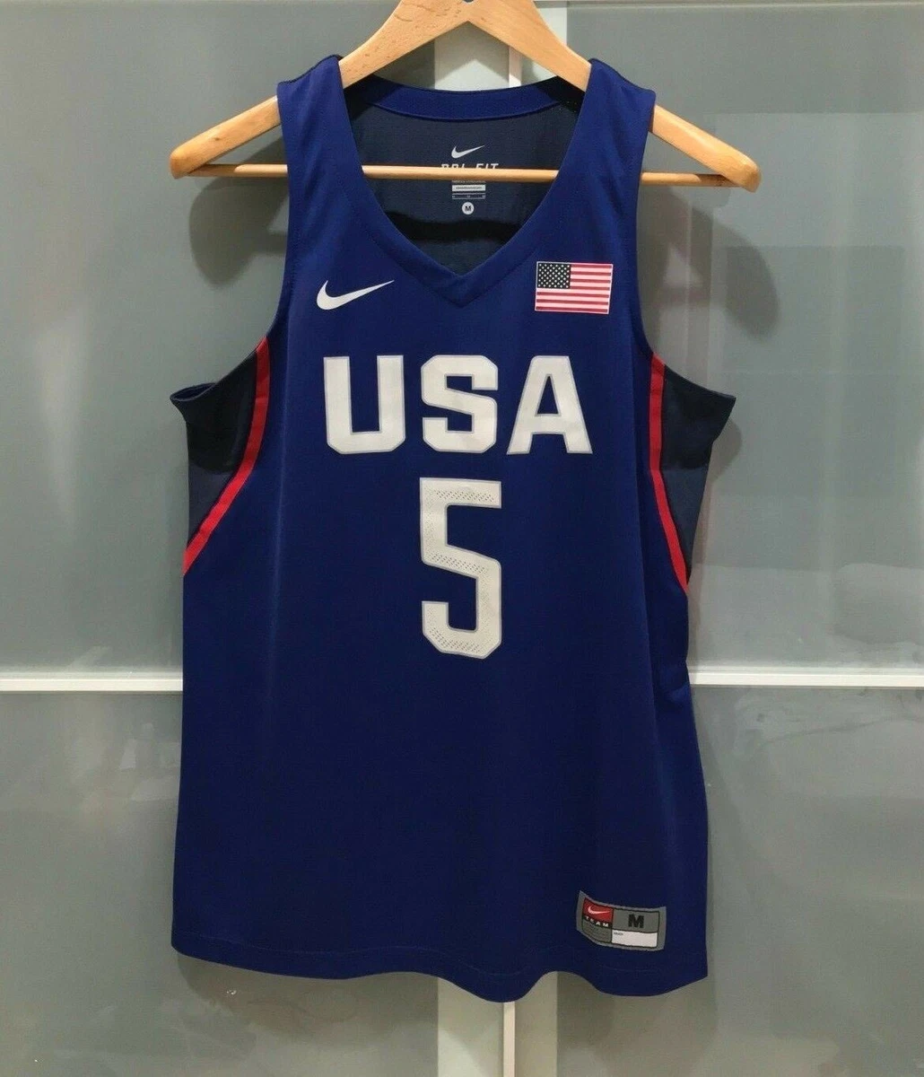 USA 2012 Olympic Dream Team Ten 5 Kavin Durant Blue Basketball Jersey