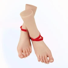 Realistic Silicone Female Foot Model Fake Feet Model Lifesize Mannequin Display