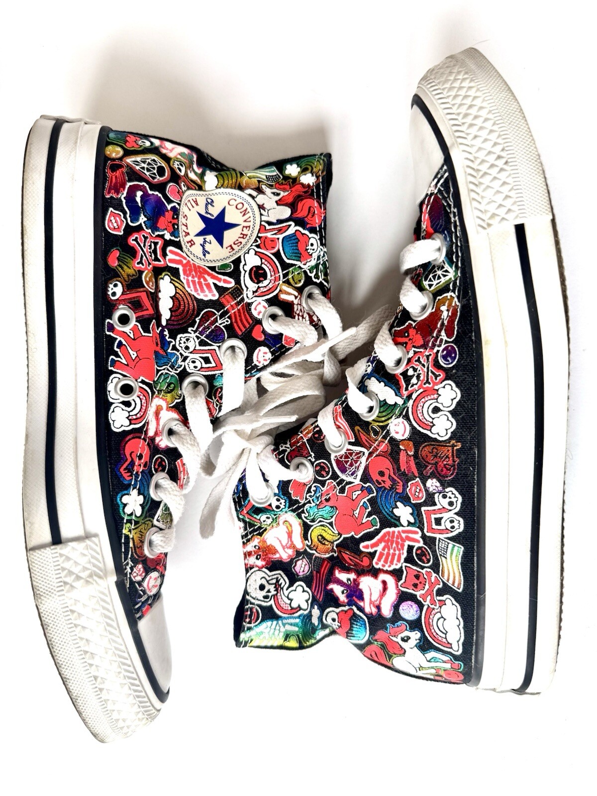 Converse All Star Black Neon My Little Pony Skull 420 Edizione Limitata Donna 6