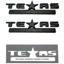 2pc 3d Texas Edition Emblem For Gm Chevy Silverado Sierra Truck Universal Decal