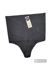 NWT Empetua High-Waisted Shaper Thong Black Size XL