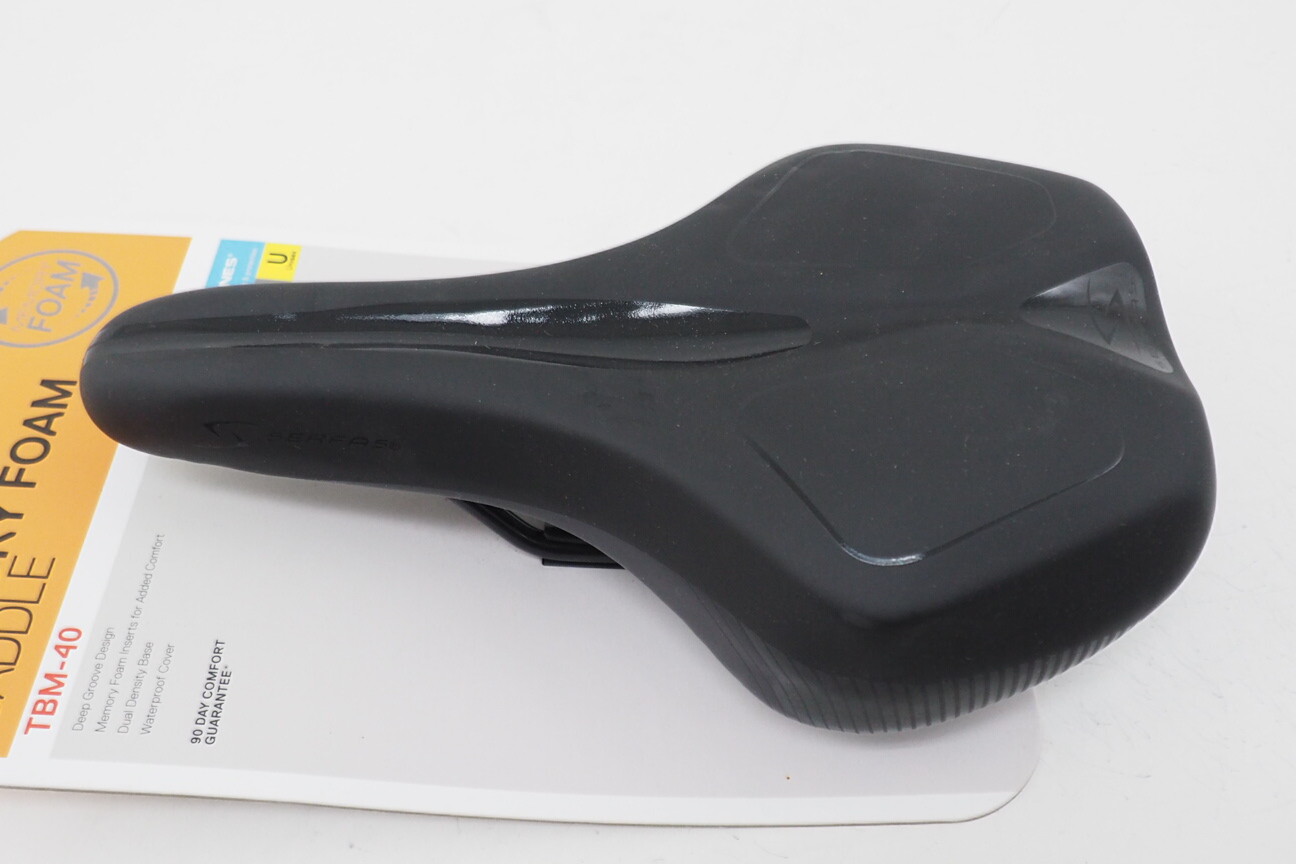 NEW! Serfas TBM-40 Tailbones Memory Foam 164mm Bicycle Saddle Black