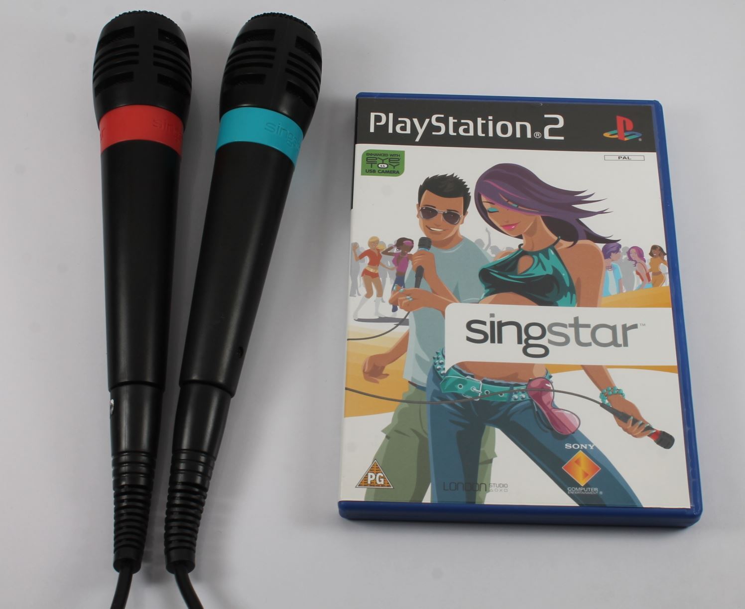 SingStar with 2 Wired Microphones (PS2)