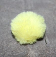NWT Authentic Crocs Jibbitz Canary Yellow Soft Fluffy Furry Pom Pom Ball