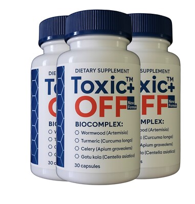 Toxic Off BOOST ENERGY Daily Easy Swallow 90 Capsules new formula 3 bottles