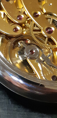 ULYSSE NARDIN 17 JEWELS UMGEBAUTE UHR / CONVERTED POCKET WATCH