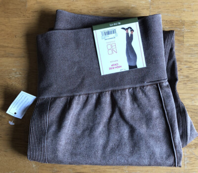 No Boundaries Juniors Seamless High-Rise Crop Leggings XL 15-17 Brown NOBO