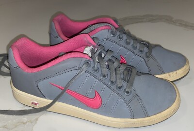 Nike Womens Shoes Court Traditions II Pink And Gray Sneakers 635425-060 Size 6.5