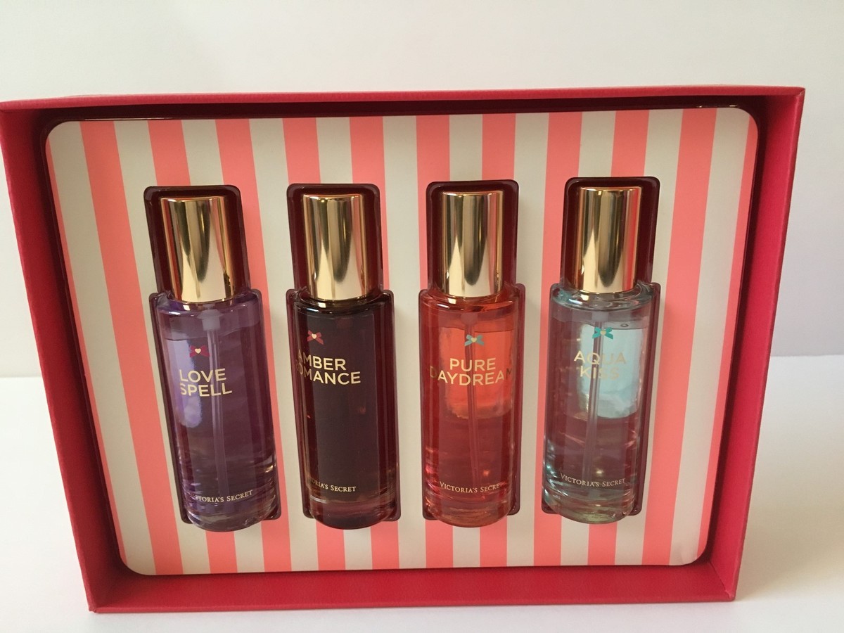 VICTORIA SECRET LOVE SPELL, AMBER ROMANCE,PURE DAYDREAM,AQUA