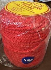 Macra World Macrame Purse Cord Red 6mm 100yards Vintage Bradlees New Old Stock