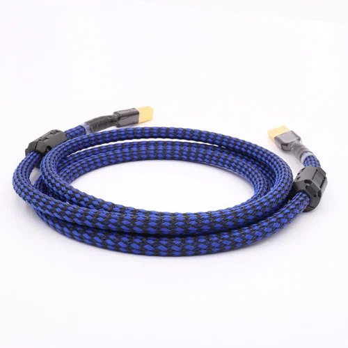 Hi-end OCC 24K Gold Plated HiFi Audio USB 2.0 Cable Type A To Type B Digital DAC - Picture 8 of 8