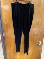 Women "Chico" black velvet elastic waist, pants Size 25 P.O.