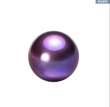 Huge 12mm natural south sea genuine purple lavender round loose pearl undrilled