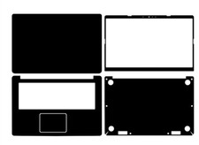 Carbon fiber Laptop Sticker Skin Decals Cover for ASUS X510U S5100U 15.6"