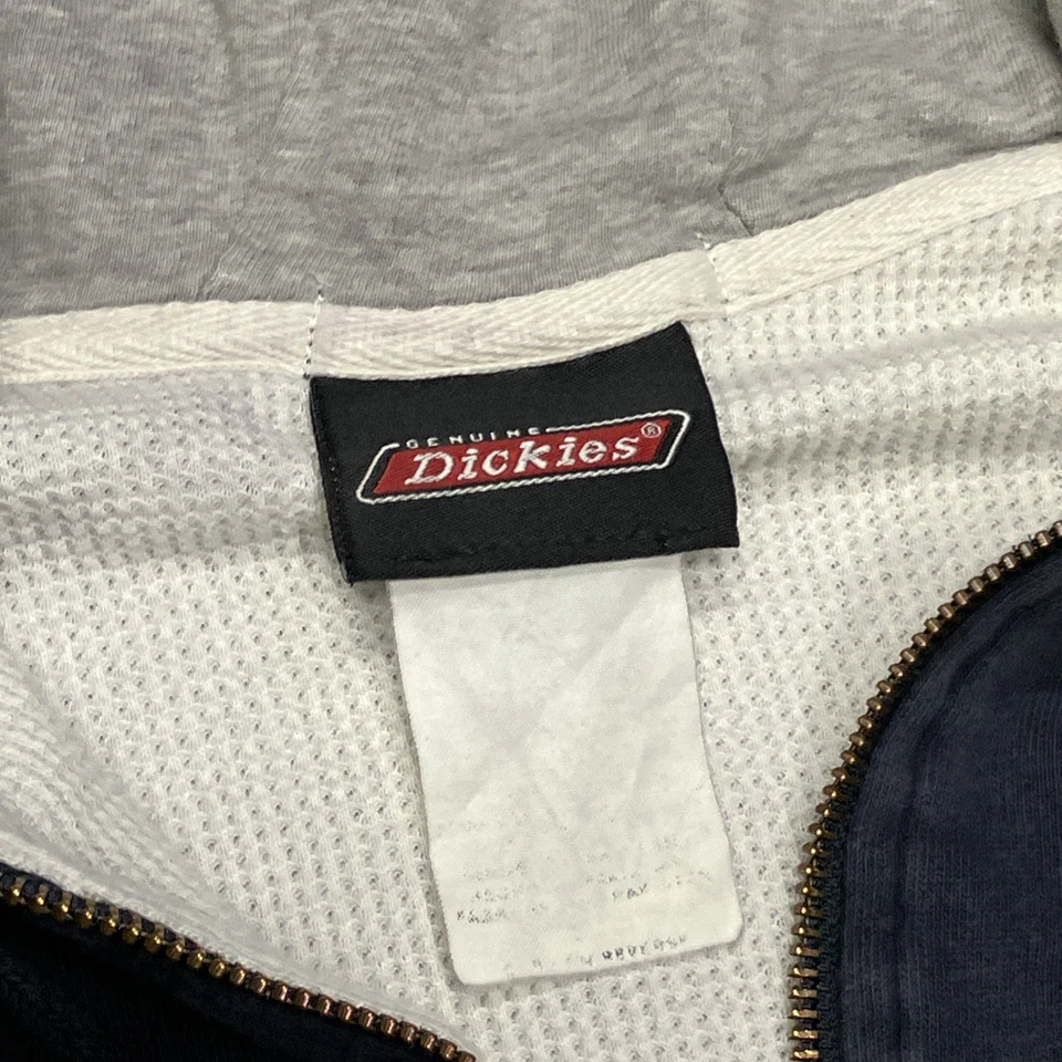 👾Dickies Navy Blue Vintage Streetwear Workwear Zip Up Hoodie Size  24 x 24 - Image 3 of 4