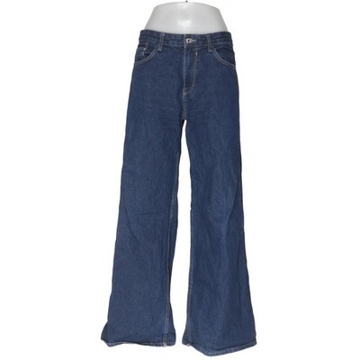 Bershka, Jeans, Größe: 38, Blau, Baumwolle, Einfarbig, Denim, Damen #1EV