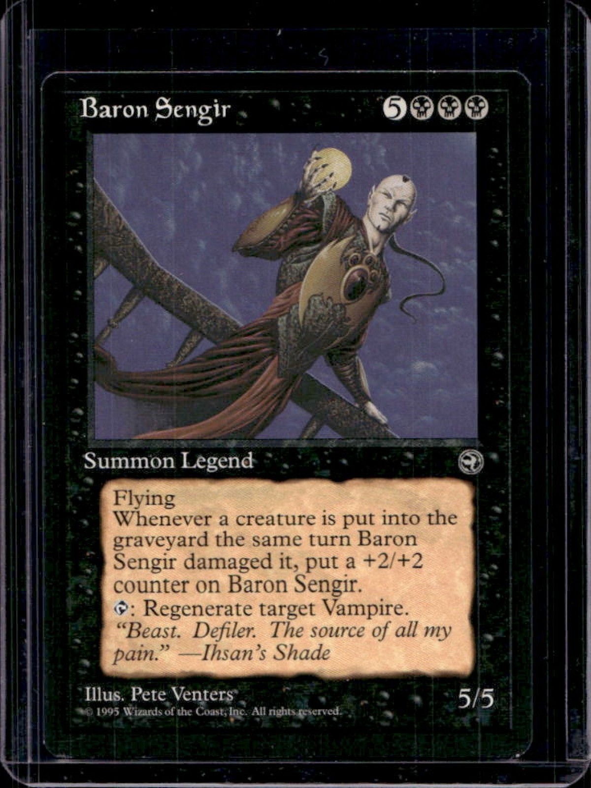 1995 Magic MTG Homelands Baron Sengir