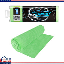 17x13.5 Super Absorbent Drying Chamois Shammy Towel Scratch-free Carcolor Green