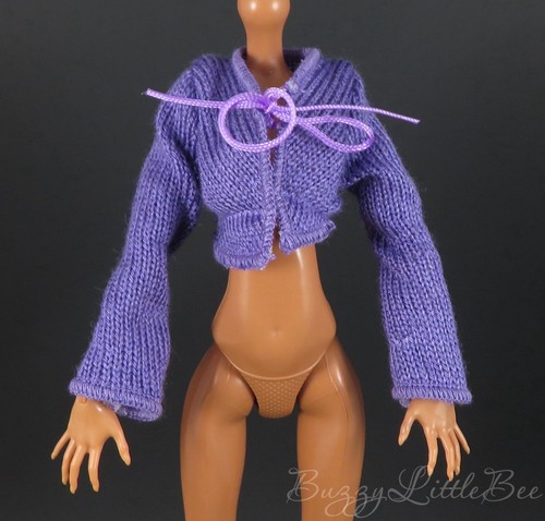 Monster High Doll G3 Abbey Bominable Fearbook Purple Cardigan Sweater