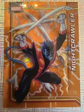 2026 Topps Chrome Marvel Nightcrawler 87 Storms Orange Lightning Refractor 17/25